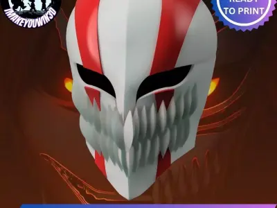 Bleach - Ichigos Hollow Mask 3D print model