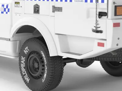 Police Paddy Wagon Dodge RAM 1500 3D model