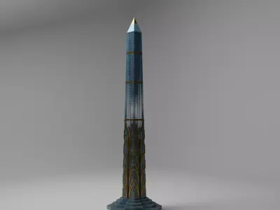 Oblisco Tower 3D model 3D model