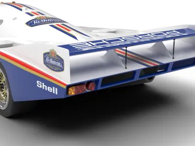 Porsche 956 Group C 1982 Rothmans Racing 3d model  3D model
