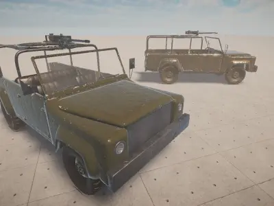 FarCry Jeeb - Models and Unity scripts Low-poly 3D model