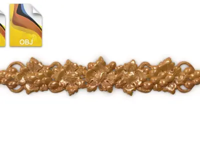 Bunch of grapes vine Decor 3D model 3D model