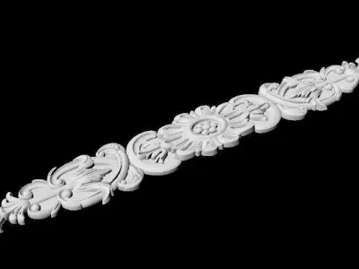Central decor ornament for furniture 3D model 775