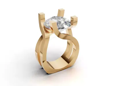 ring woman  3D print model 89