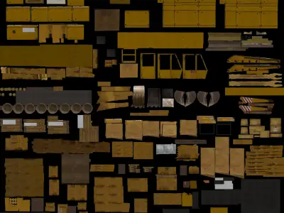  Excavator FAUN-fm1024 Low-poly 3D model