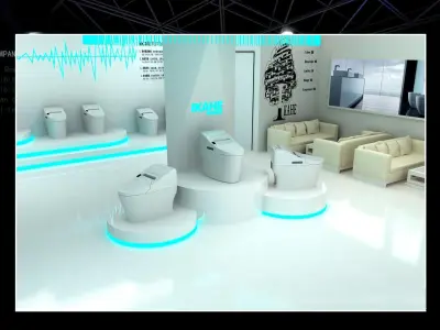 Exhibition - Area -10X15-3DMAX2009-04 3D model