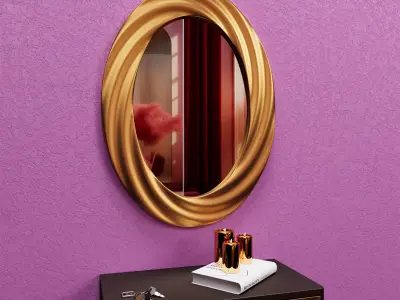 Mirror Oval Free 3D model