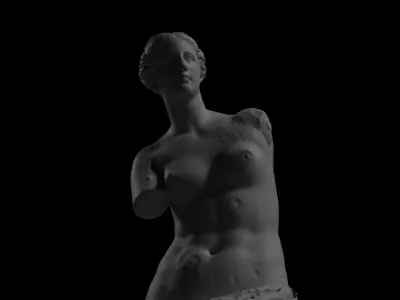 Venus de Milo Iconic Ancient Sculpture in High-Quality Formats Low-poly 3D model