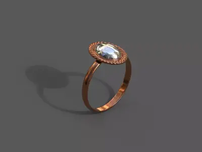 High-Quality 3D Ring Model Low-poly 3D model 17