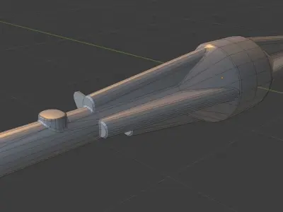 Trophy Truck Axle Low-poly 3D model