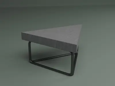 Coffee table and chair Free 3D model