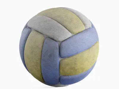 Dirty Volleyball Ball Set 3D model