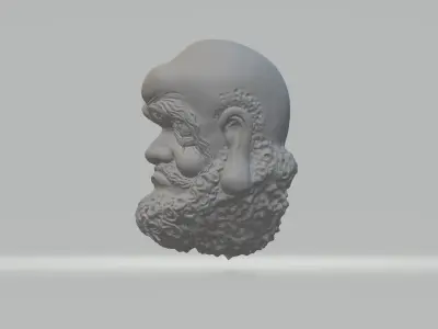 Buddha Dharma Head 3D print model