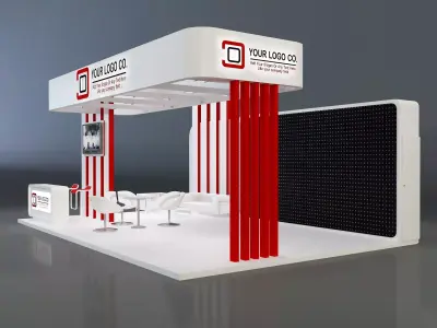 Booth Exhibition Stand a637c 3D model