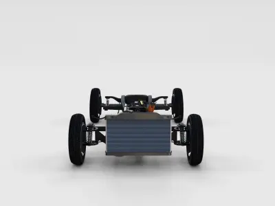 Mercedes Benz 190SL Full Chassis rev 3D model
