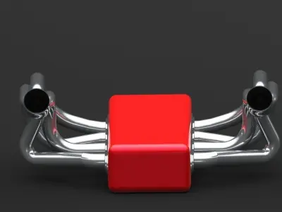 F1 Exhaust System  Free 3D model