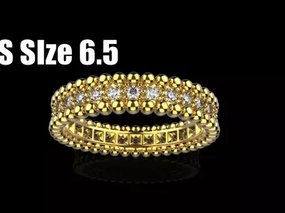 milgrain wedding ring model 900 3D print model