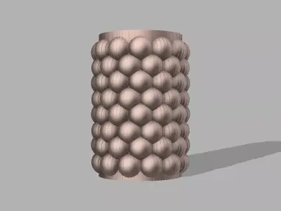 Cup 3D print model metal vase Free 3D print model