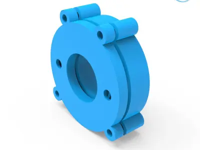 Truck Tire Mold With 3 Wheels 3D Printing Model 3D print model