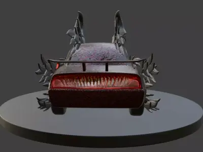 Halloween Beast Car Hellspawn Racer 3D print model