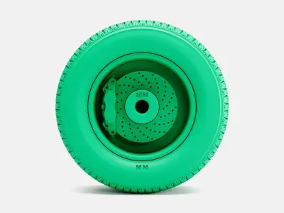 15x10 Centerline Auto Drag Wheel BFGoodrich Radial TA Tire 3D print model