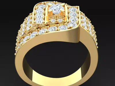 Luxury Men Rings Designs 5MR092 3D print model