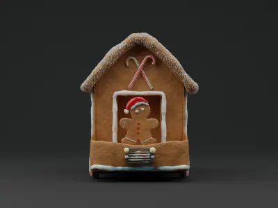 GingerBread Car 3D model