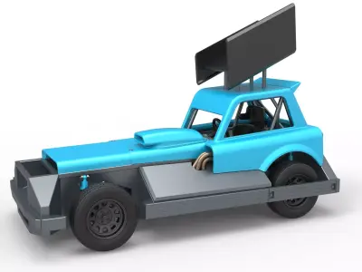 New Zealand Superstock car Version 3 Scale 1 to 25 3D print model