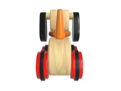 Dog wooden 3D model