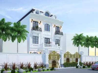 Classic villa exterior 3D model