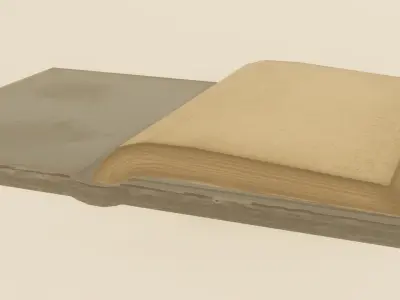 Low-Poly Stylized Book Game Ready Low-poly 3D model
