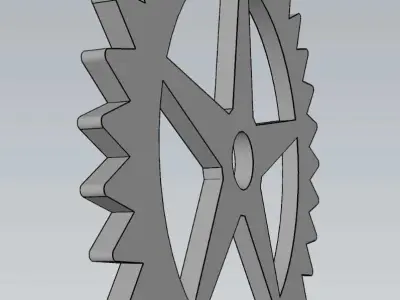 Mechanical Gear Wheel For Engineering Work 3D model