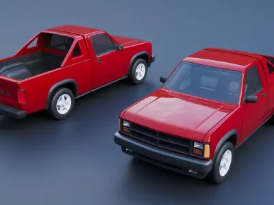 Dodge Dakota Shelby 1989 3D print model