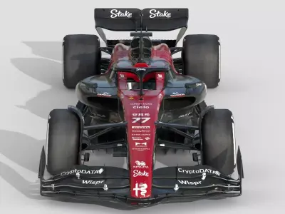 F1 Alfa Romeo C43 2023 Low-poly 3D model