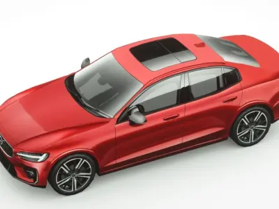 Volvo S60 2019 Low-poly 3D model