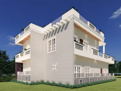 Architecture Moderen Home Concpet 3D model purchase