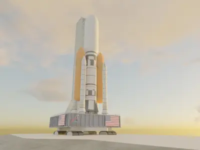 Jupiter III-X Rocket  3D model
