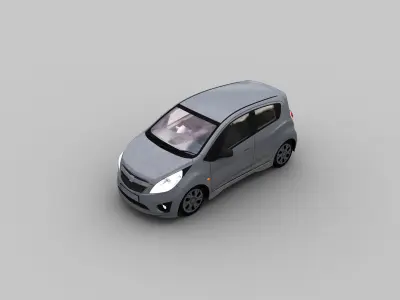 Chevrolet Spark Low-poly 3D model