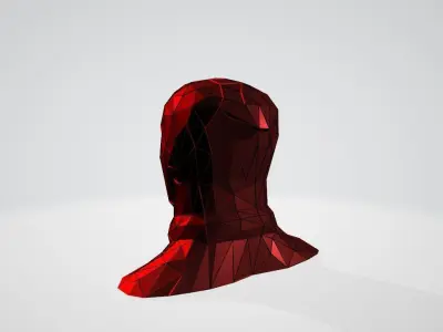 Deadpool bust WIREFRAME VORONOI WIREMESH MESH 3D print model