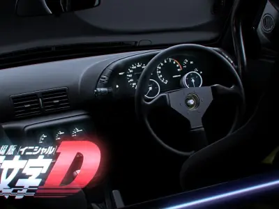 nissan skyline gt-r r32 shinigami from initial D 3D model