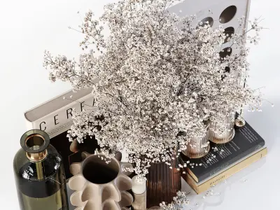 Decorative Set 161 Low-poly 3D model