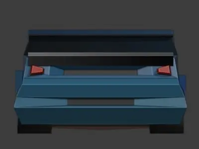 Low-Poly Car Free low-poly 3D model