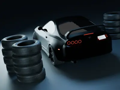 Toyota Supra MK4   3D model