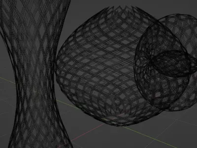 Abstract Wire Sculpture V2 3D model