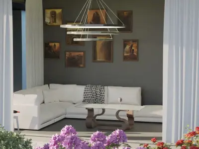 Modern House 3D model 13