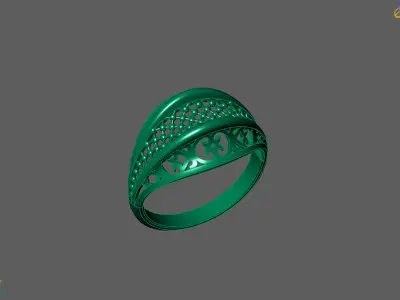 Plain Ring Women Ready STL 3DM Models Womens Rings 3D models 3D print model shop