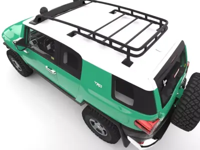 TOYOTA FJ CRUISER 2010  Low-poly 3D model