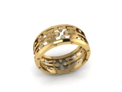 Patek phillip small version ring 3D print model