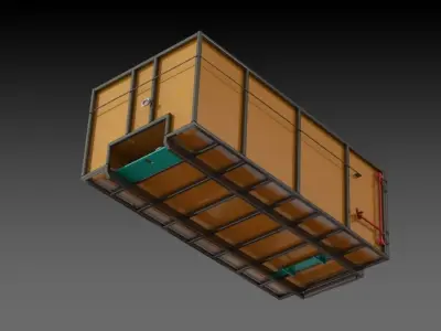 Roll off garbage bin 3D print model