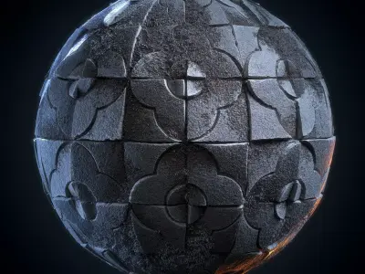 Stone Floor Material - VOL 15 - Maps - SBsar Texture